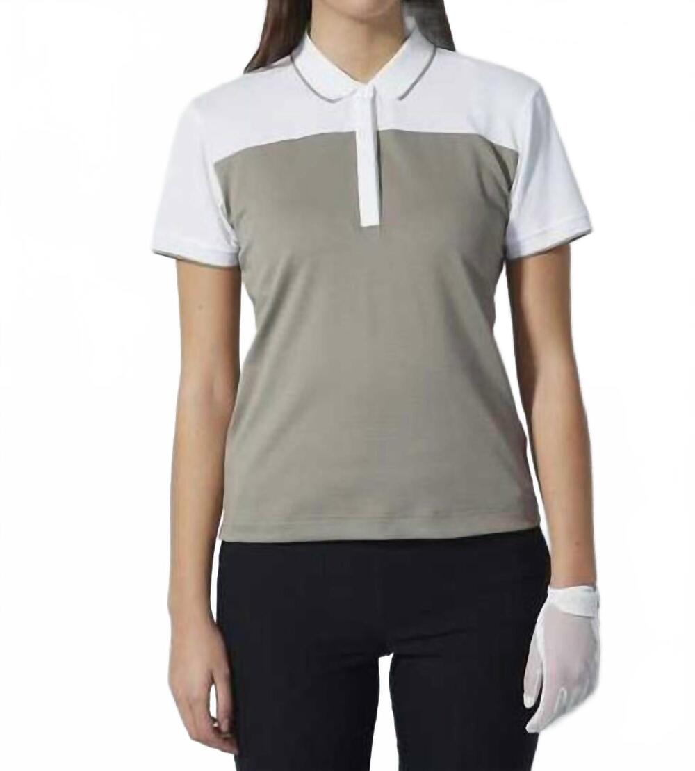 NEW DAILY SPORTS sicaya short sleeve polo shirt in khaki
